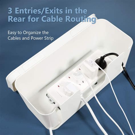 power strip cable management box